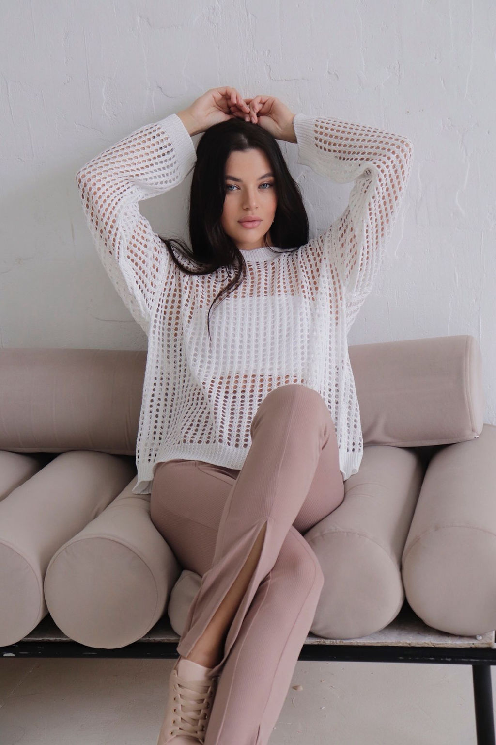 Martichelli Джемпер-сеть белый фото 29