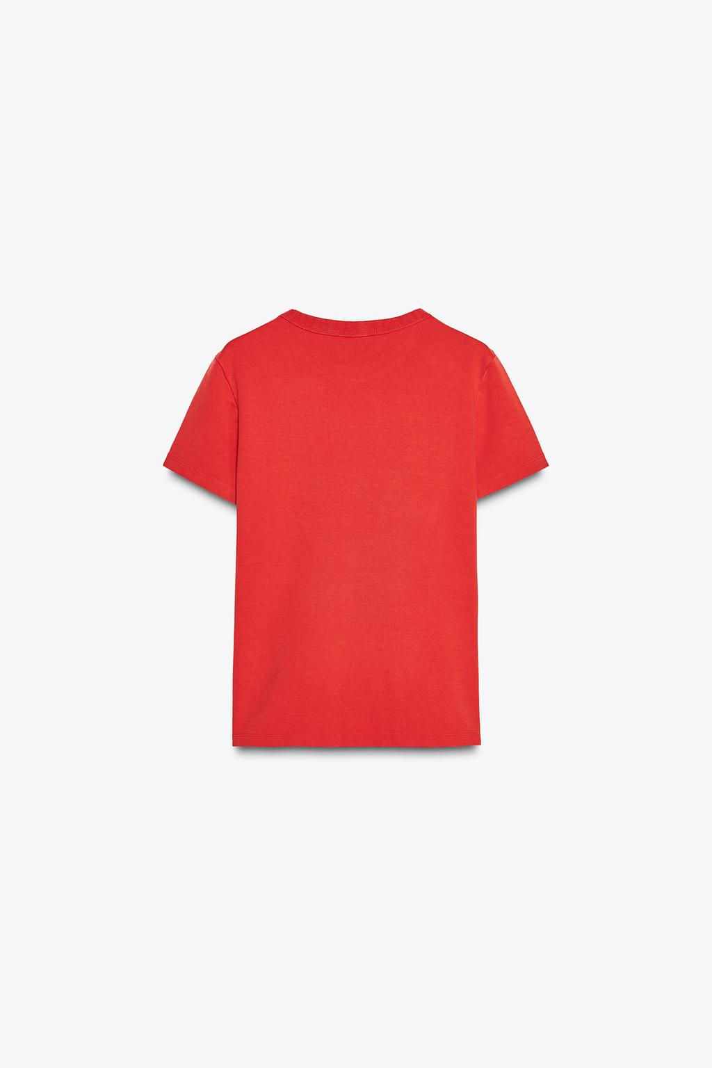 SHORT SLEEVE INTERLOCK T-SHIRT - Zara фото 30