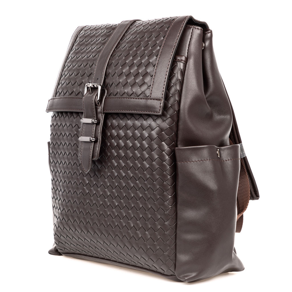 1258 brown, мужской рюкзак из экокожи Barcelo Biagi