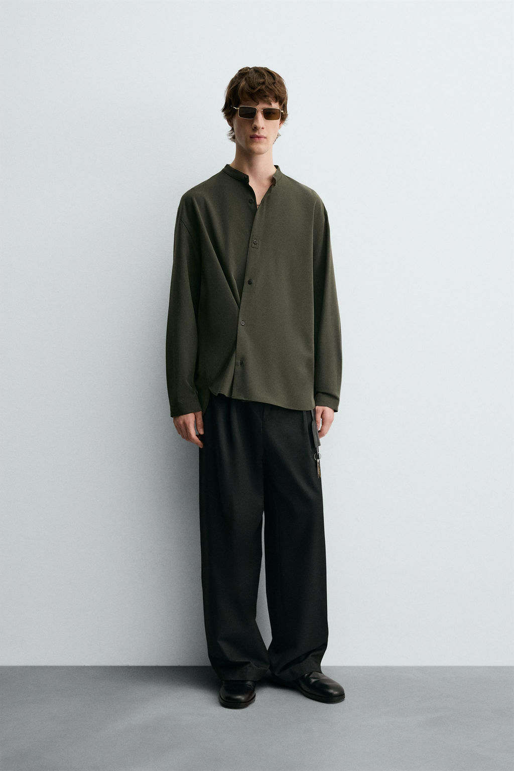 MULTI-POSITION FLOWING SHIRT