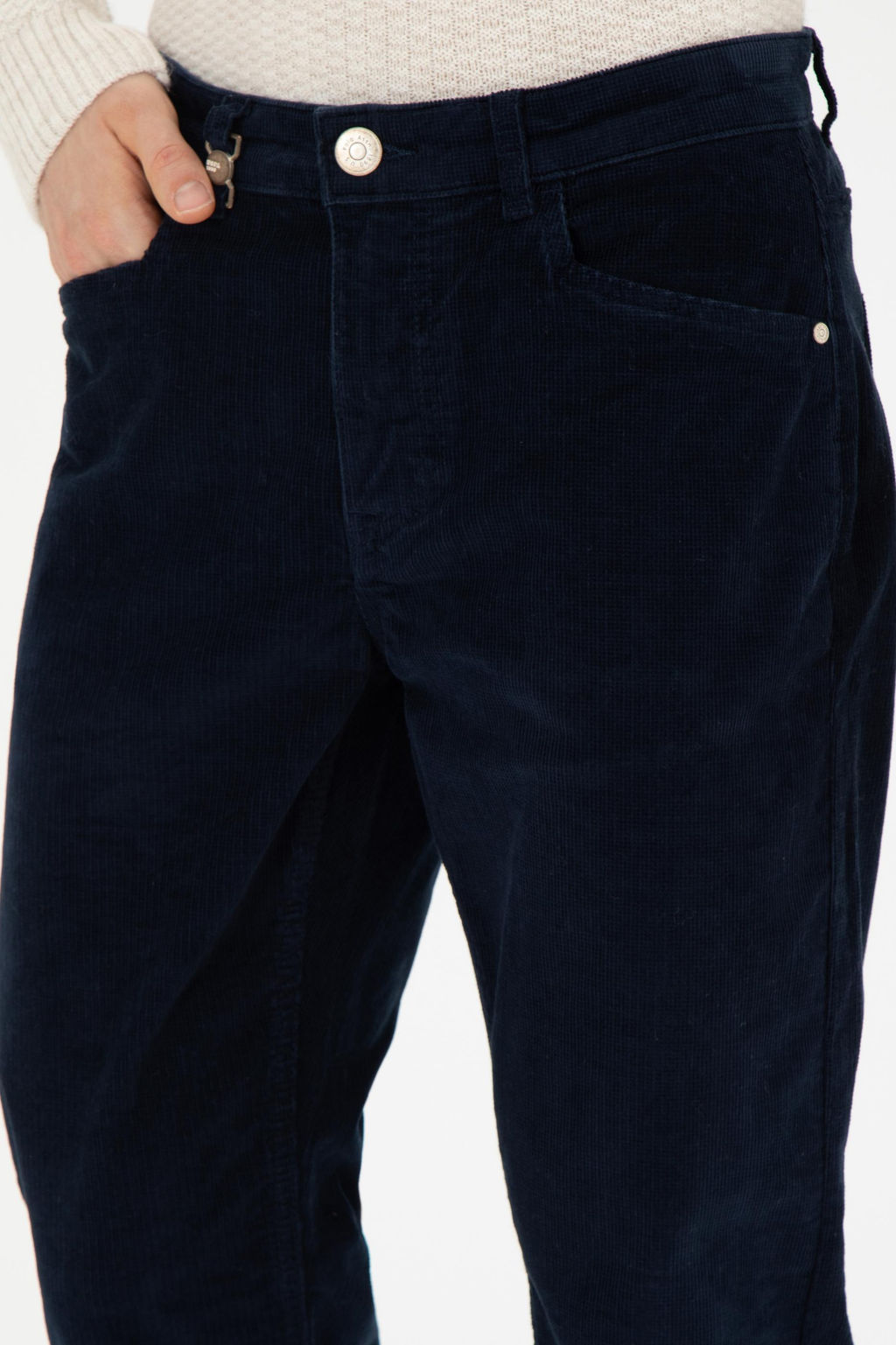 Мужские темно-синие брюки из плотной ткани - U.s. polo assn фото 13