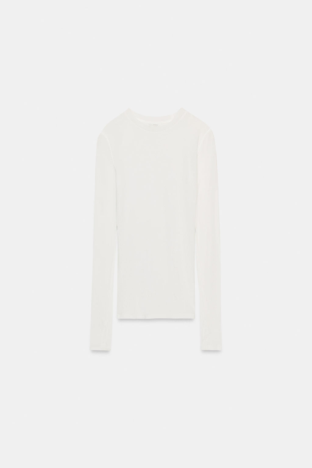 COTTON LONG SLEEVE T-SHIRT - Zara фото 7