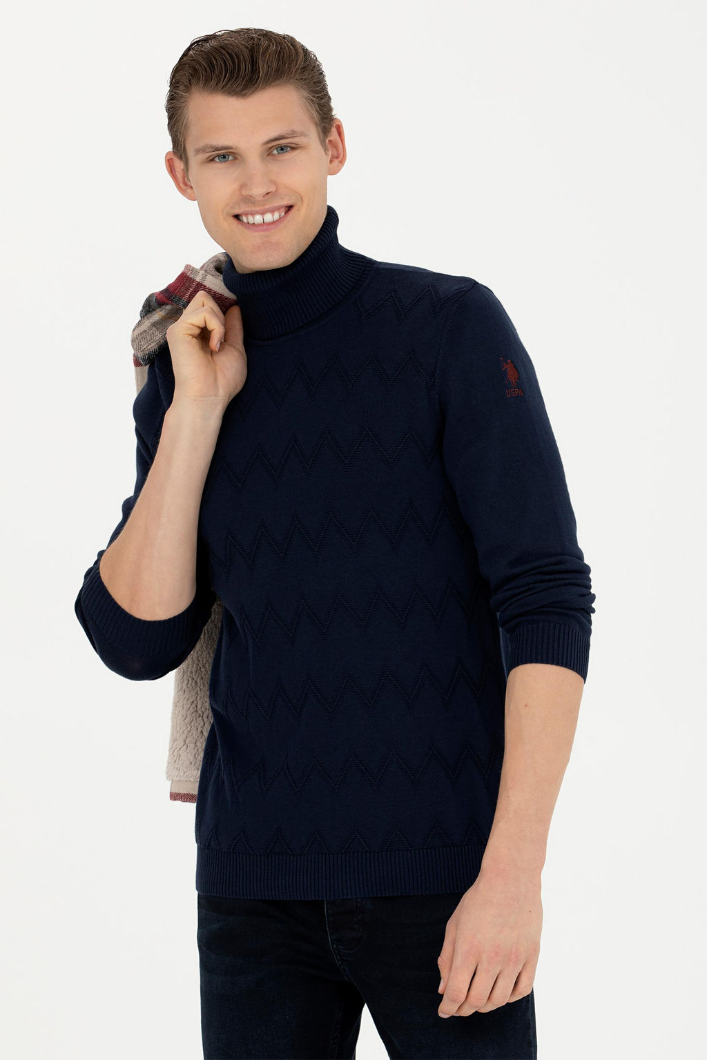 Мужской темно-синий свитер - U.s. polo assn фото 15