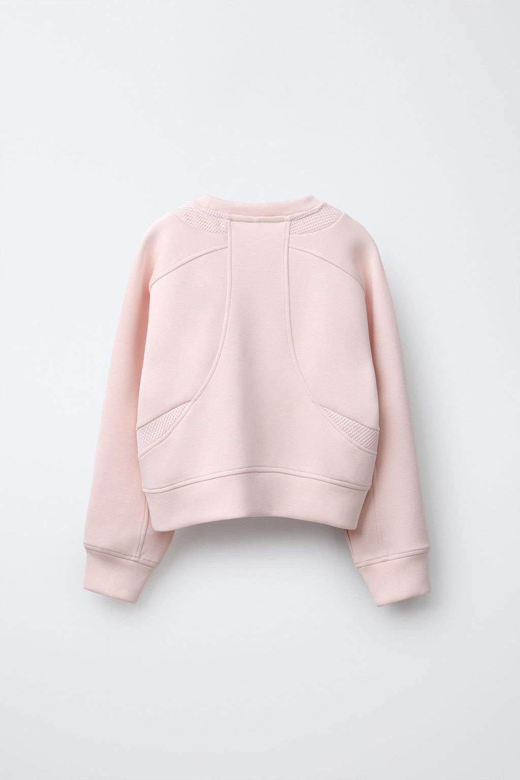 COMBINED MESH SLOGAN SWEATSHIRT - Zara фото 2