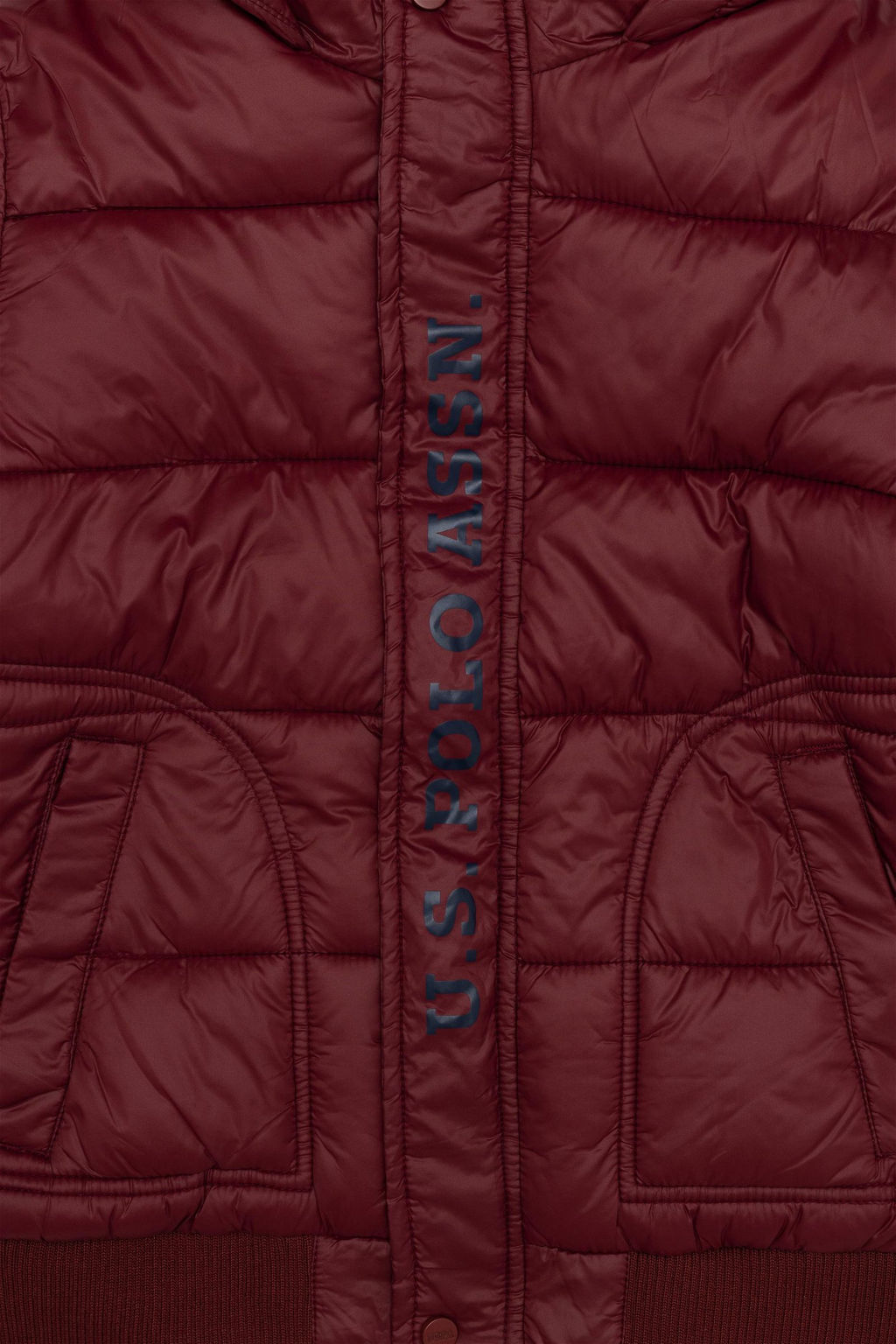 U. S. Polo Assn Бордовое пальто с капюшоном для мальчика - U.s. polo assn фото 7