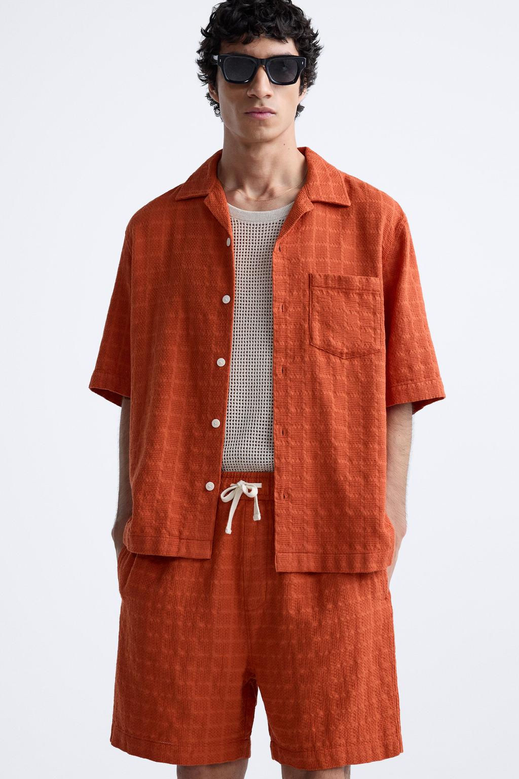 GEOMETRIC JACQUARD SHIRT - Zara фото 5
