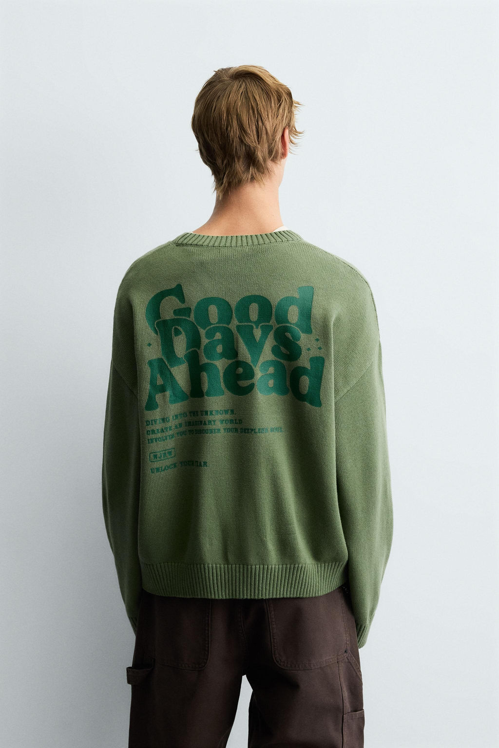 PRINTED BOXY FIT SWEATER - Zara фото 3