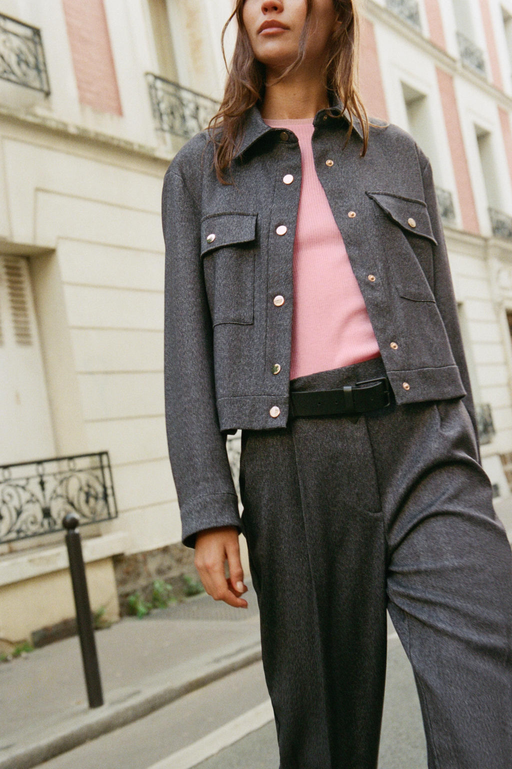 HERRINGBONE JACKET WITH POCKETS - Zara фото 9