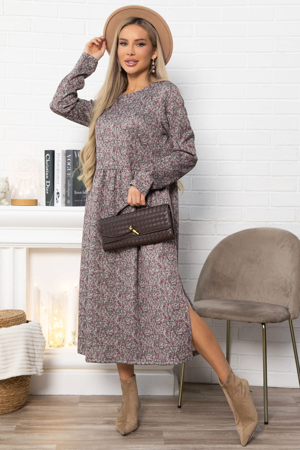 Платье Андреа (коричневое) П14852-25М - Lt collection фото 5