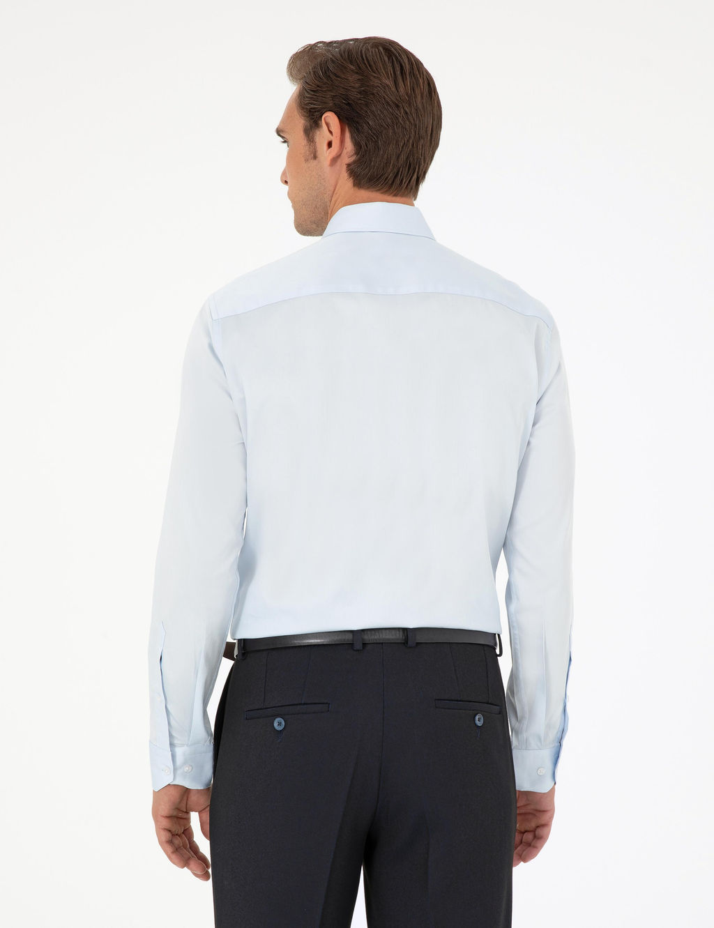 A__k Mavi Slim Fit Uzun Kollu Basic G_mlek - Pierre cardin фото 12