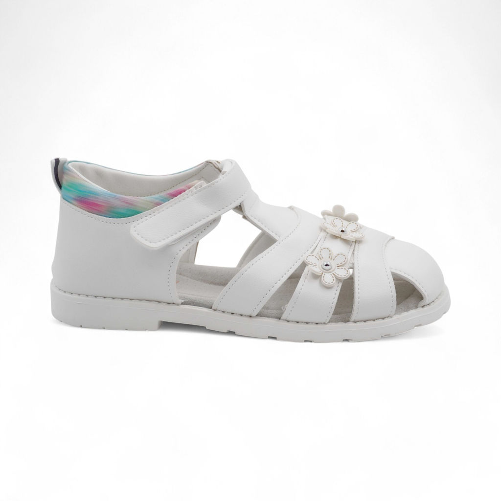 Сандалии 1052-3-2 белые - Леопард фото 2