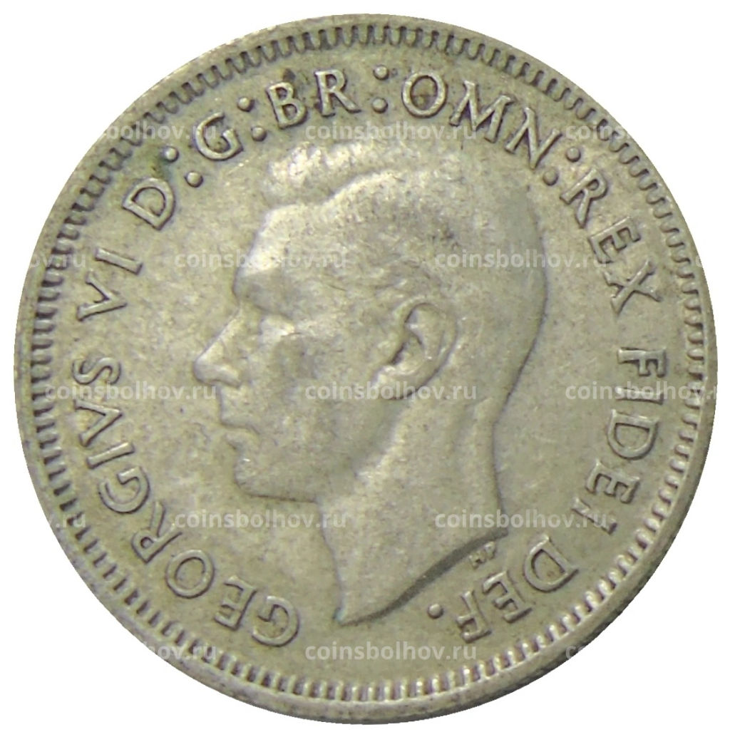 6 пенсов 1951 года Австралия