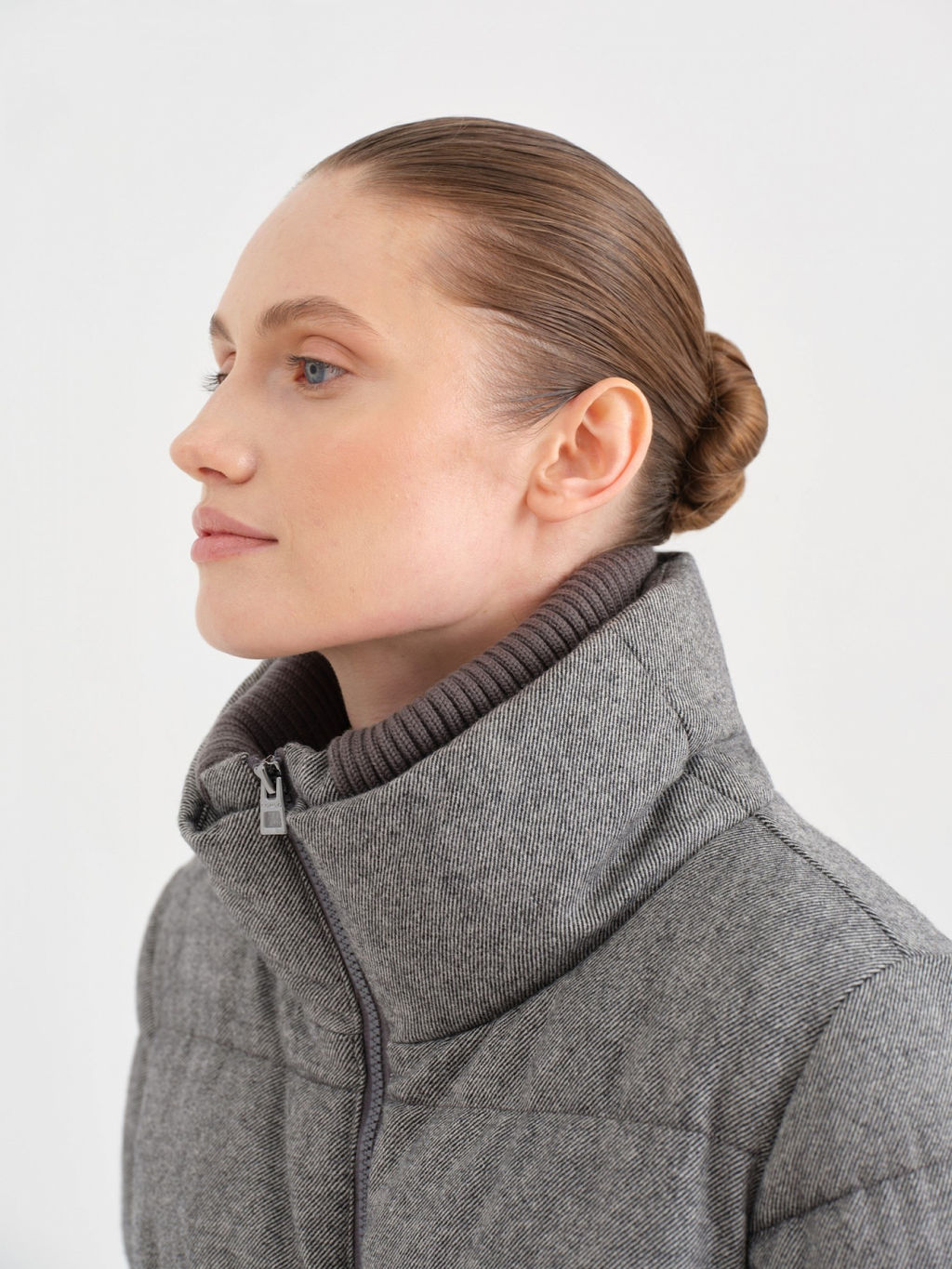 Conso/WDM 230569 - grey Пуховое пальто  фото 3