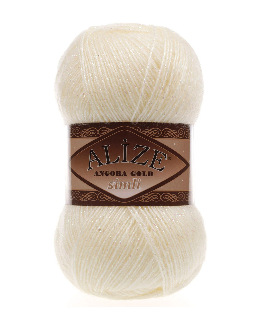 Ангора голд сим (Angora gold sim) пряжа Alize 20%шерсть 5%метанит 75%акрил 5х100г/500м фото 31