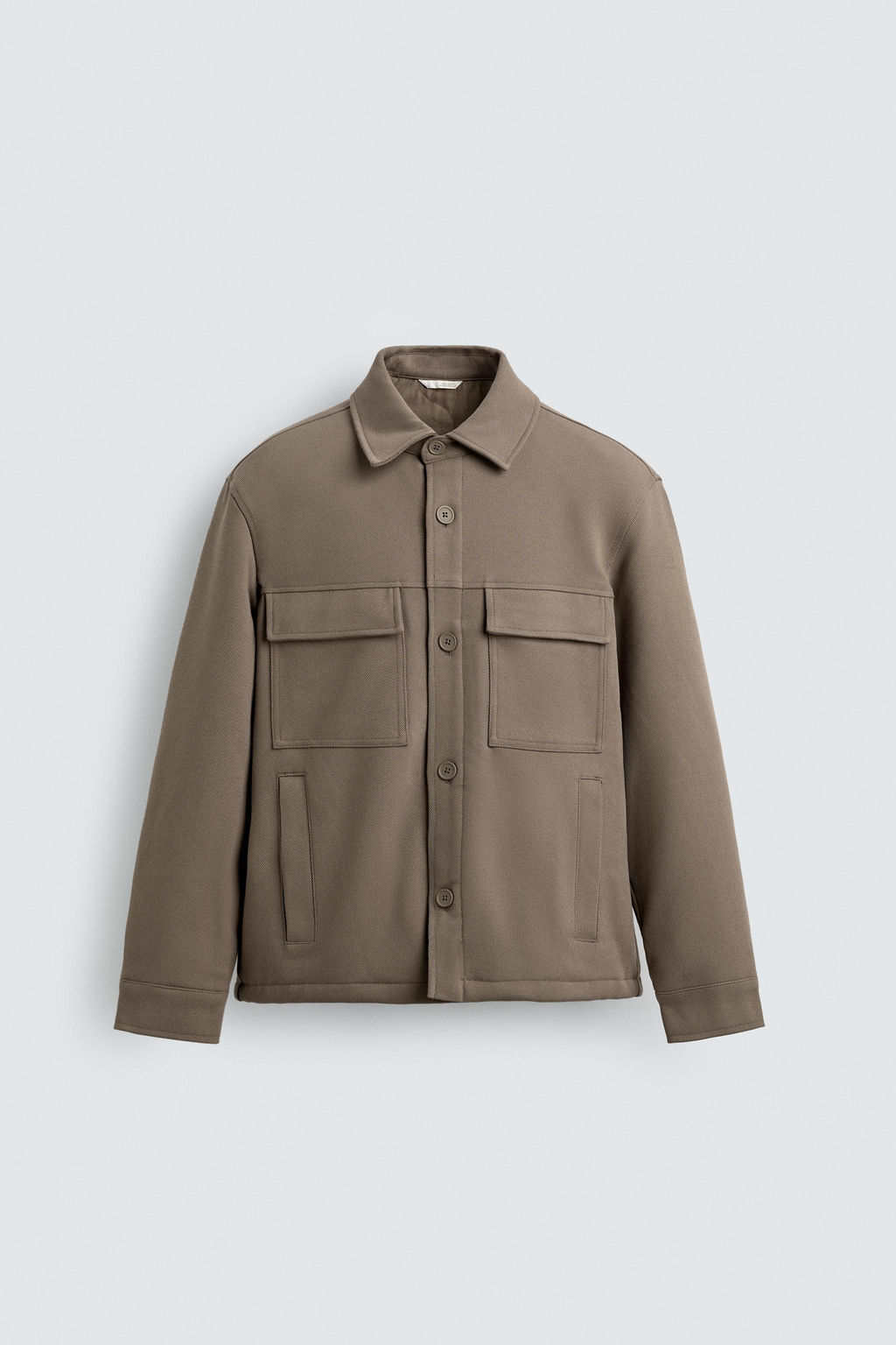 TEXTURED PADDED OVERSHIRT - Zara фото 7