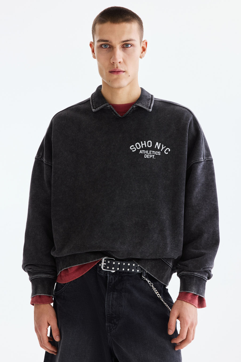 Sudadera de rugby Oversized Fit - H&m фото 3
