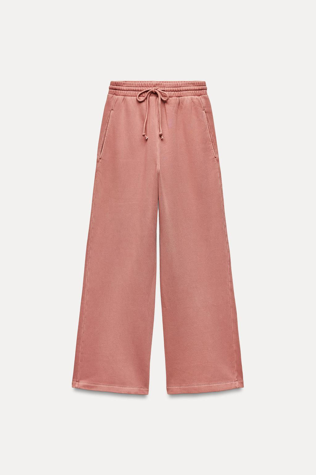 FADED WIDE-LEG TROUSERS - Zara фото 16