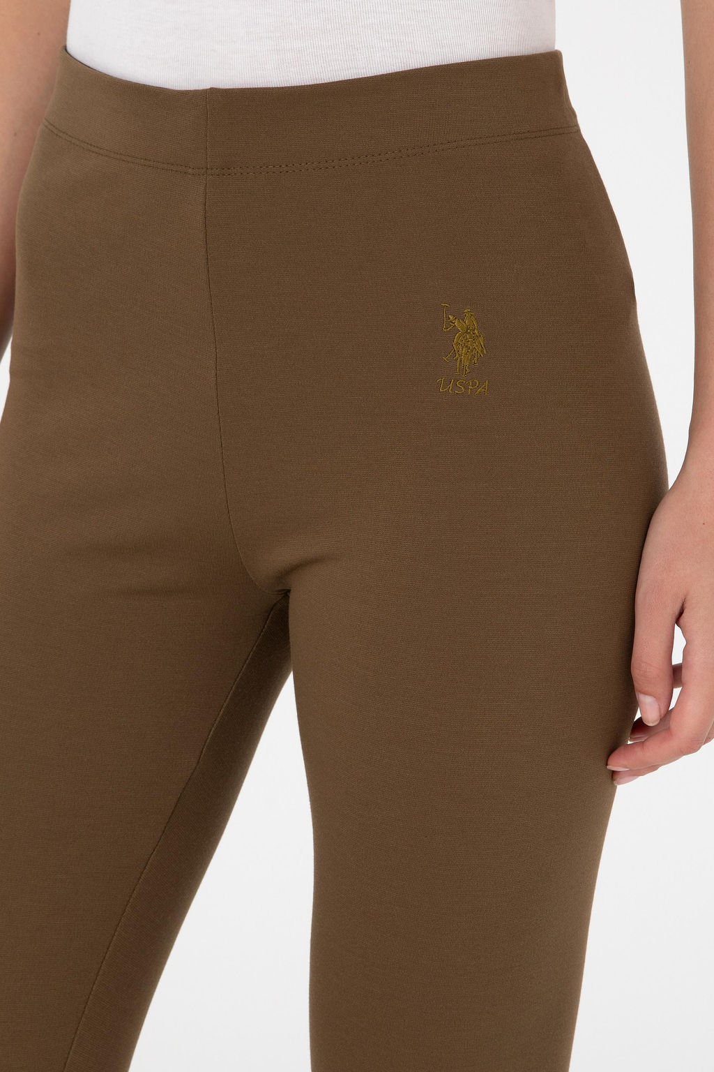 Женские спортивные штаны цвета хаки - U.s. polo assn фото 5