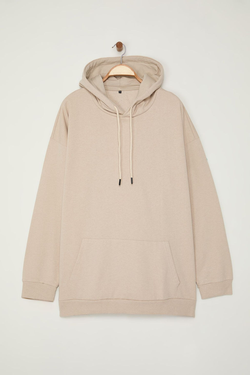 TRENDYOL MAN Buyuk Beden Tas Oversize/Genis Kesim Kapusonlu Ici Polarl? Cicek Bask?l? Sweatshirt TMNAW25AO00021 - Trendyolmilla фото 6