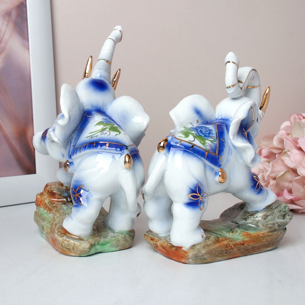 Статуэтки Слоны 2 штуки 17 см / W096 /уп 24/ - ГалеонТрейд фото 4