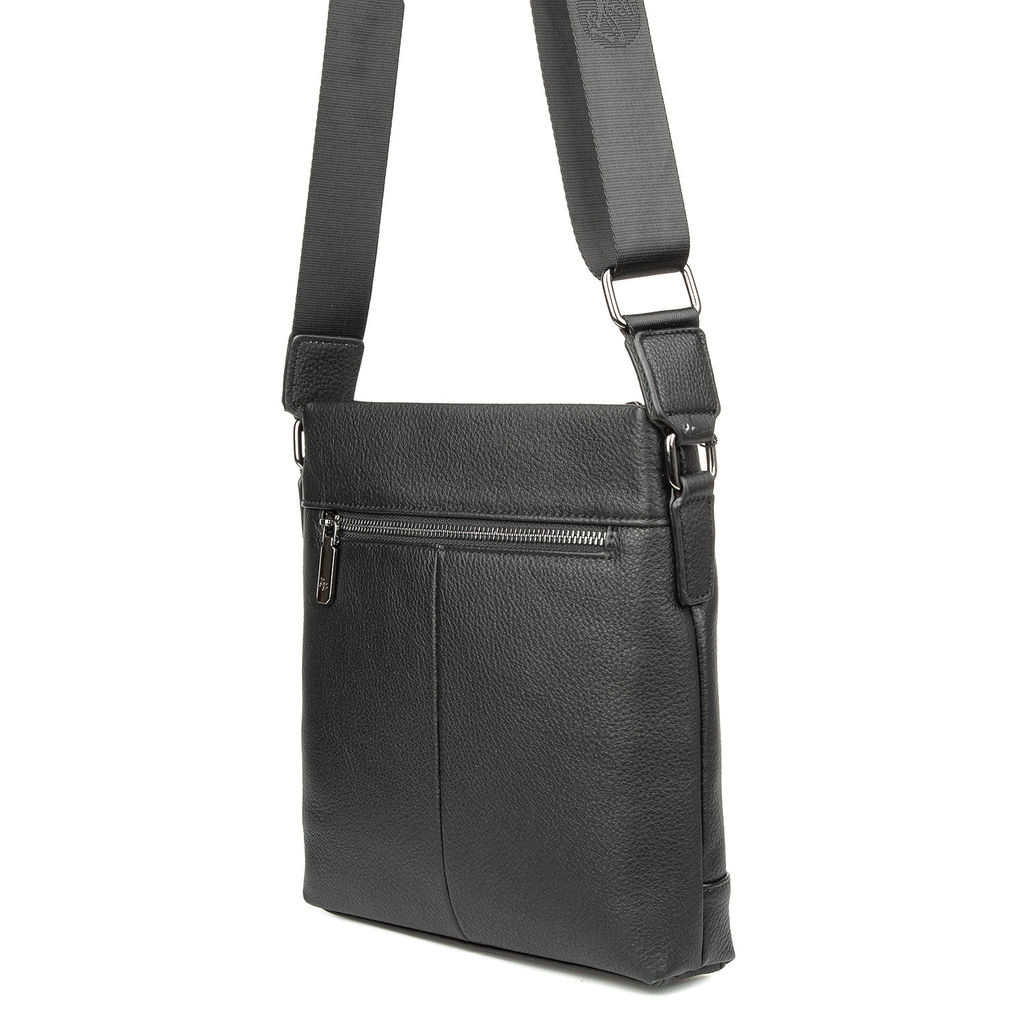 Мужская кожаная сумка мессенджер - Barcelo biagi фото 3