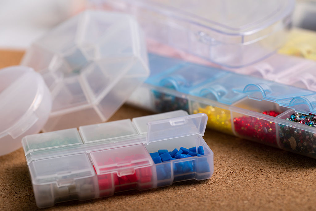 Gamma контейнер T-33 пластик d 5.5 см 5.5 x 5.5 x 1.8 см голубой/прозрачный