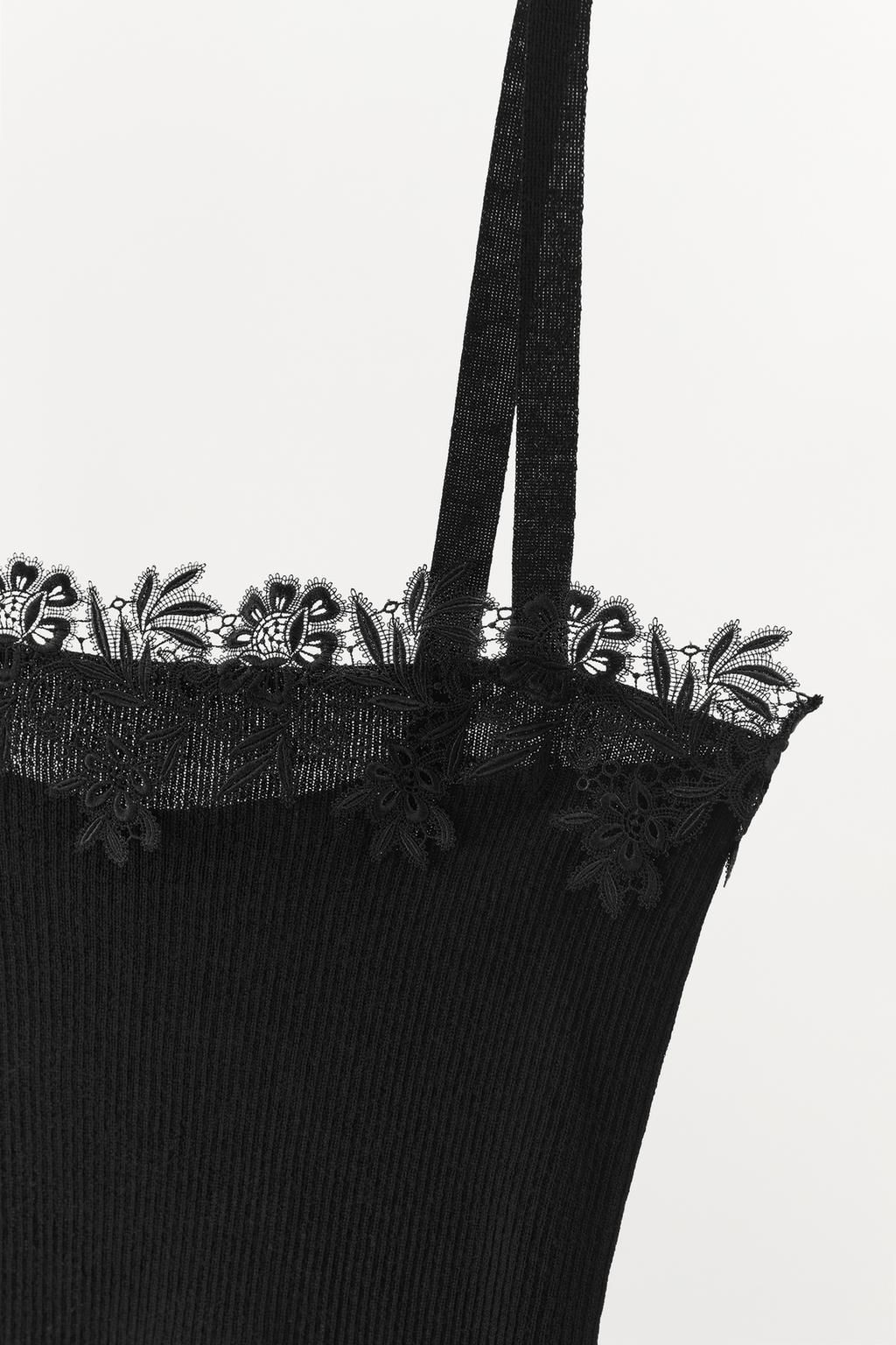 WOOL TOP WITH LACE - Zara фото 8