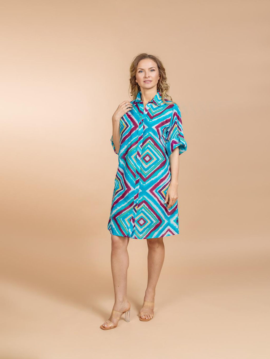 Рубашка-туника (хлопок) №25-083-7 (Лето-2025) - Ганг фото 3