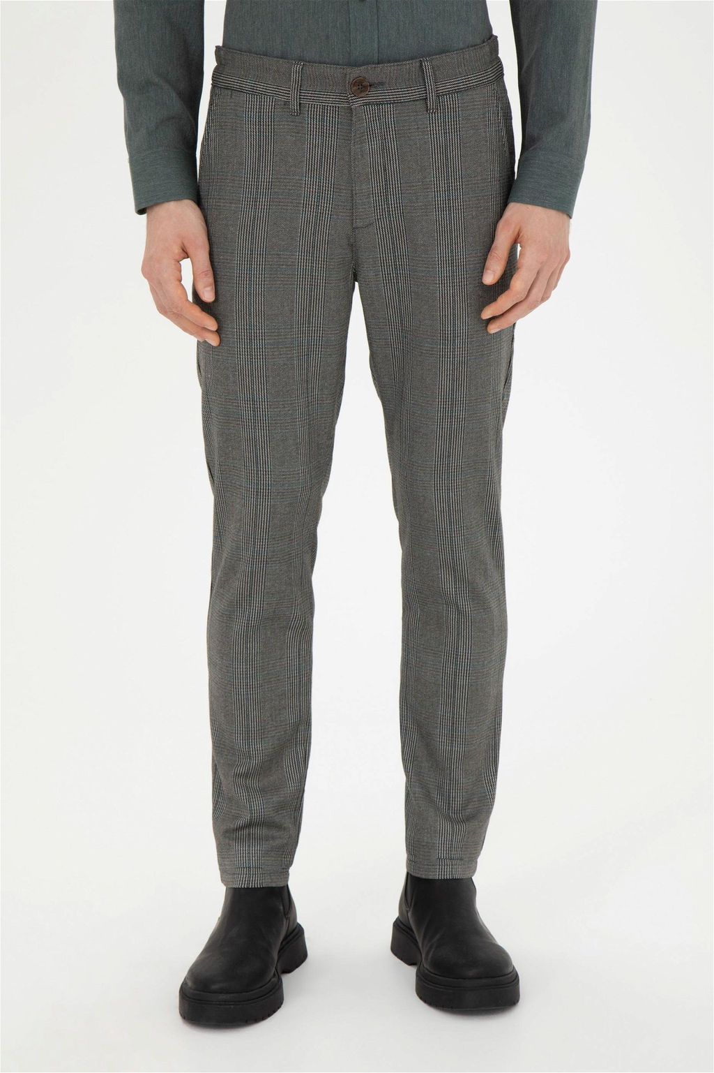 Мужские темно-синие брюки из плотной ткани - U.s. polo assn фото 2