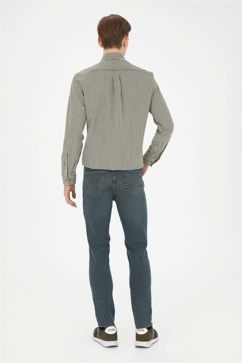 U. S. Polo Assn / Мужские зеленые джинсовые брюки - U.s. polo assn фото 4