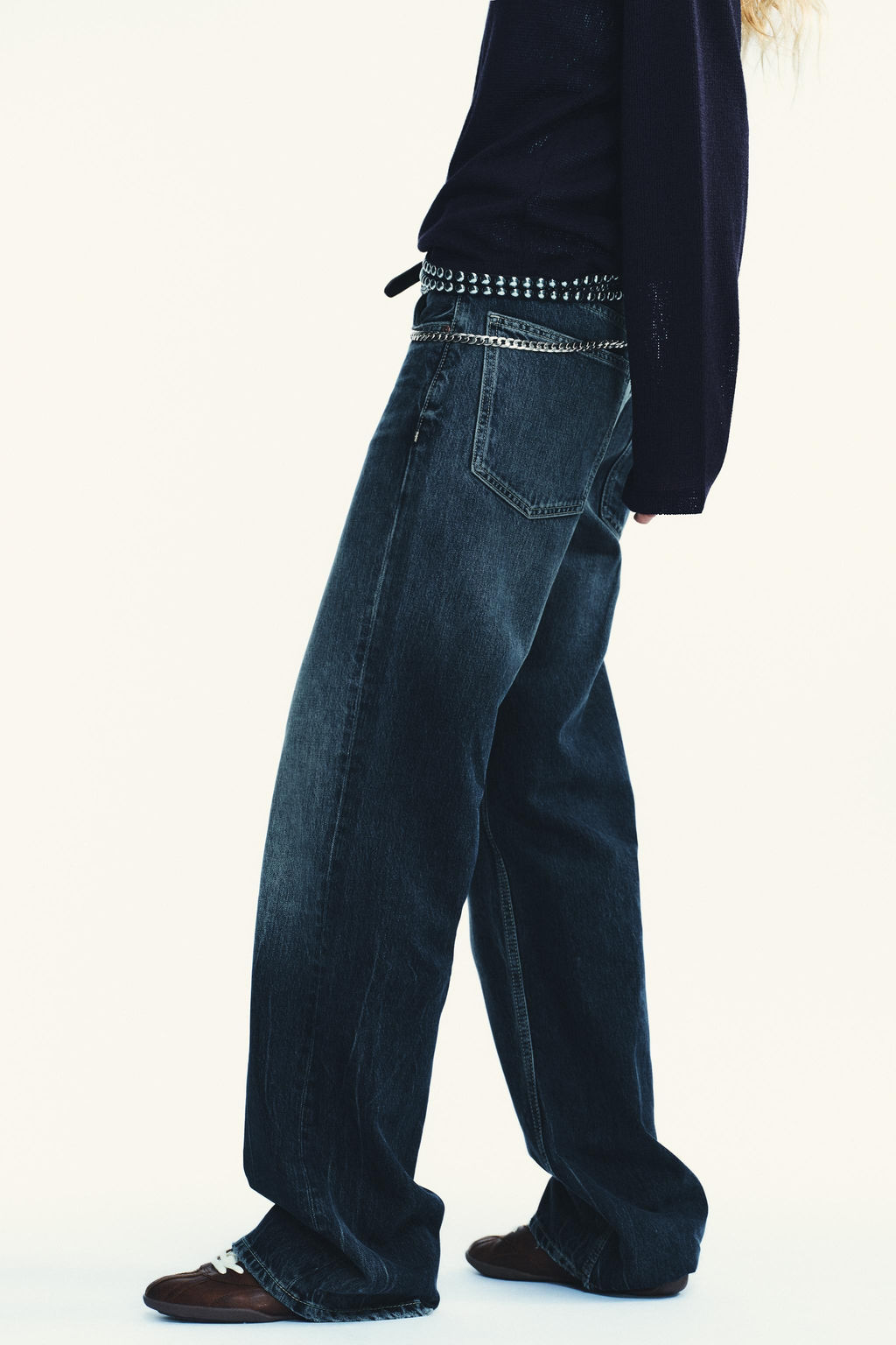 TRF LOW-RISE WIDE-LEG JEANS - Zara фото 13