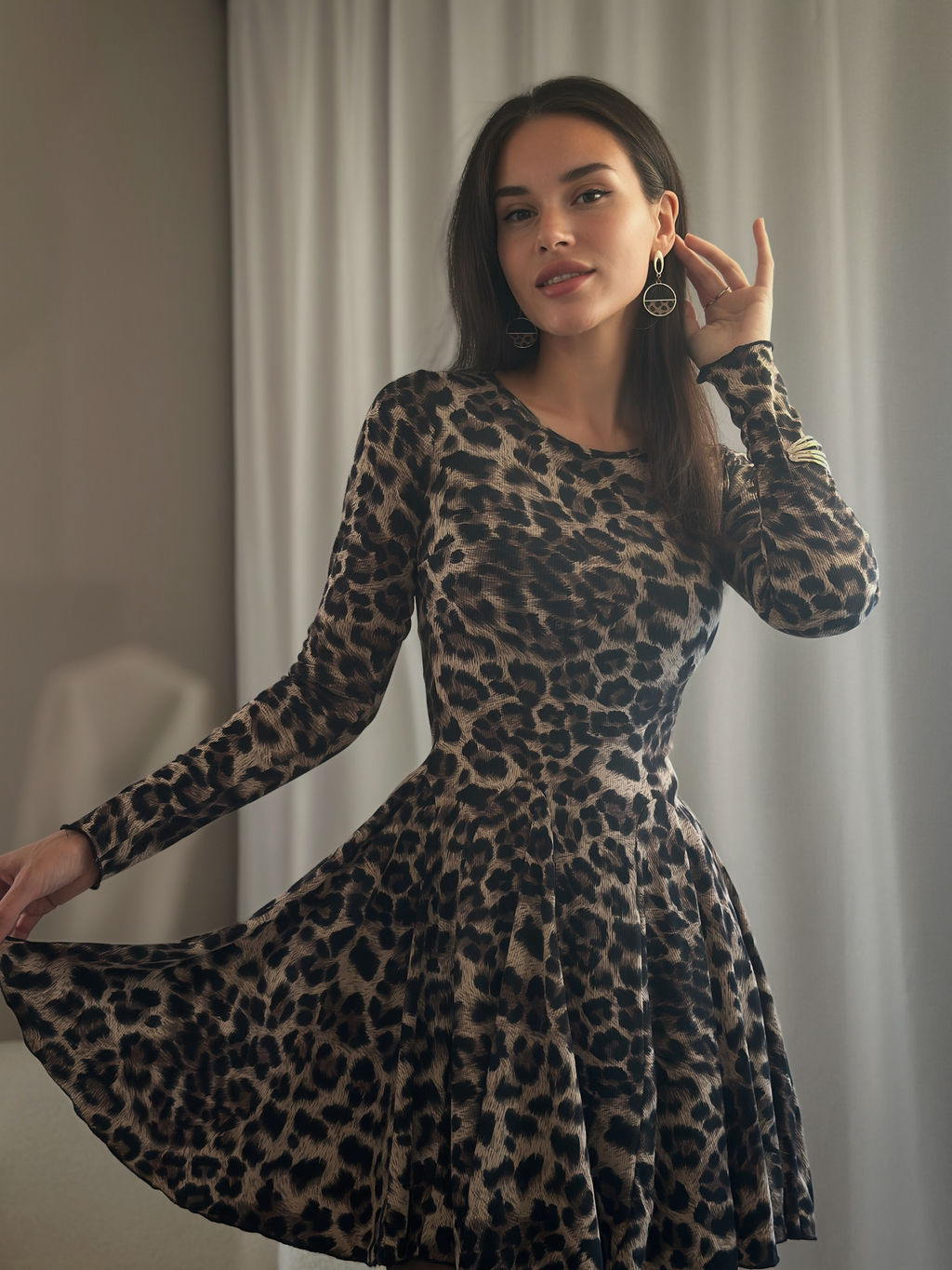 Платье Опра (леопардовый) - Nadi bordo фото 7