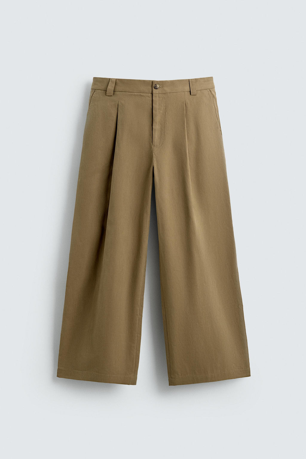 BARREL FIT PLEATED TROUSERS - Zara фото 15