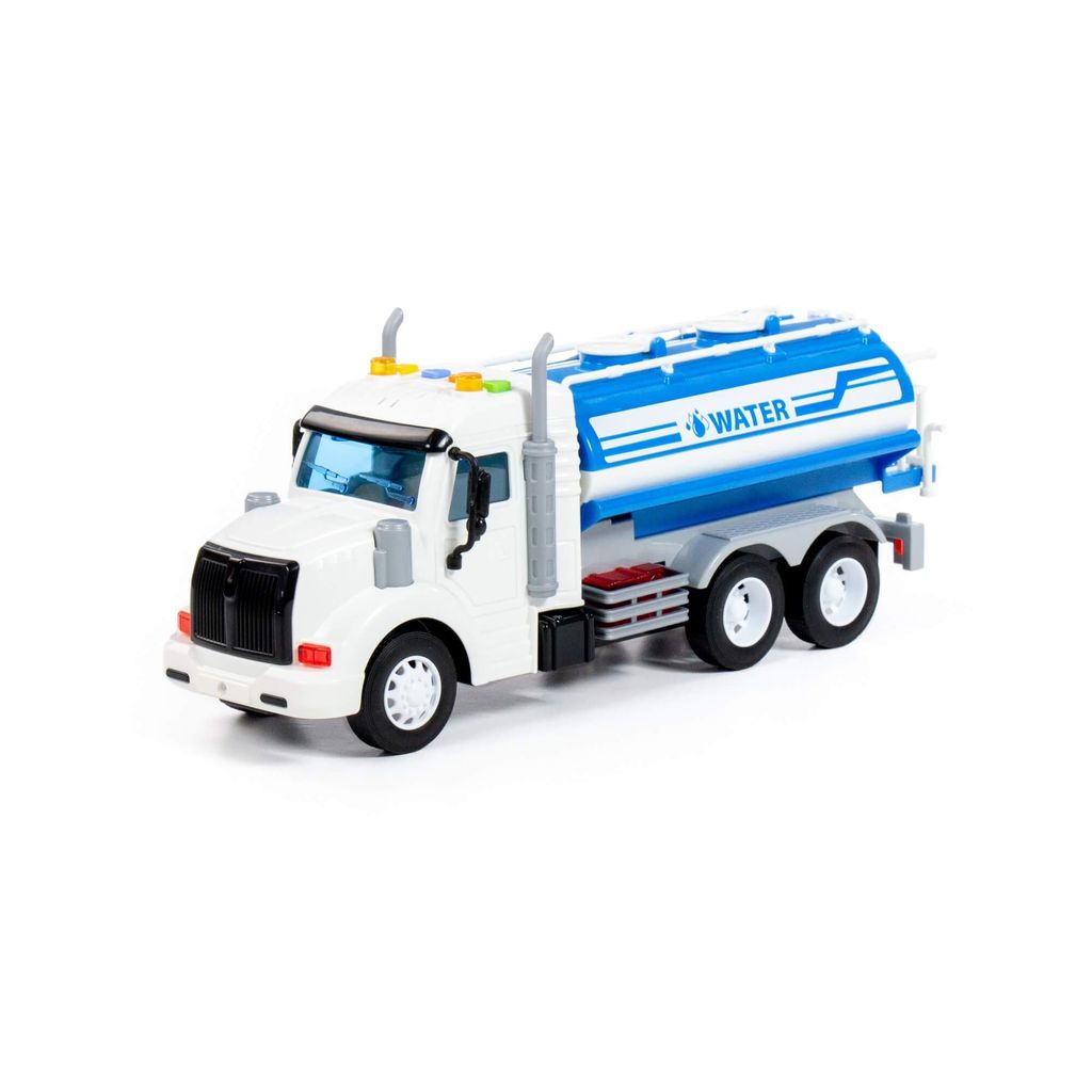 Профи, поливочный автомобиль инерционный (со светом и звуком) (синий) (в коробке) - Полесье фото 2