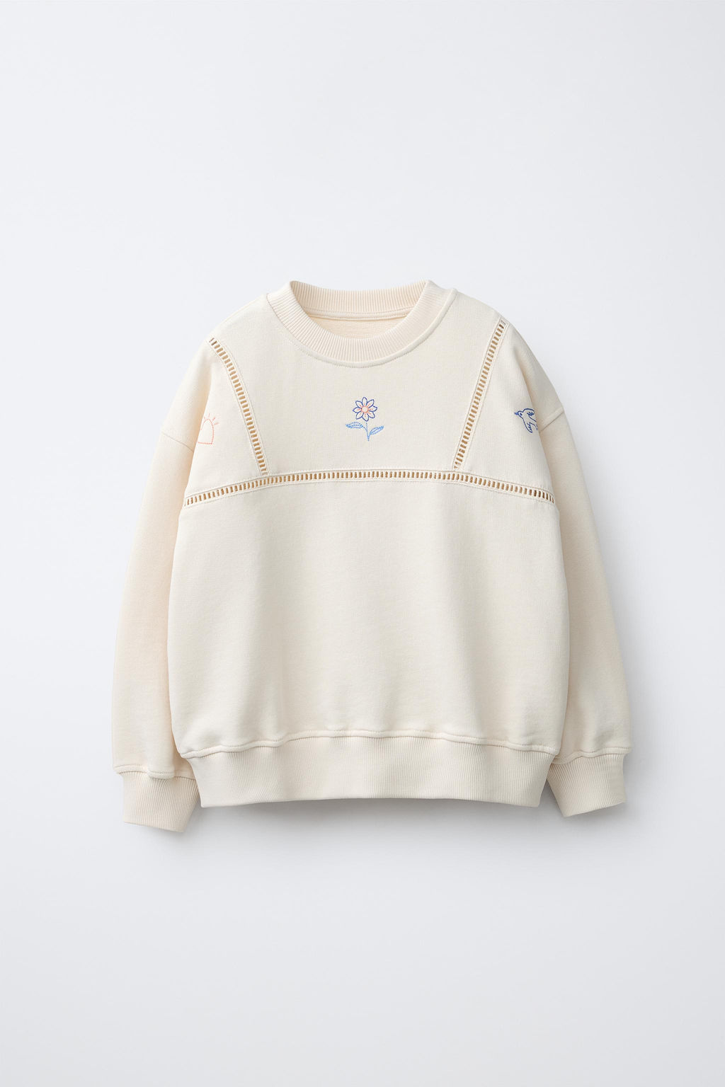 SUDADERA BORDADO ENTRED?S / Crudo - Zara фото 3