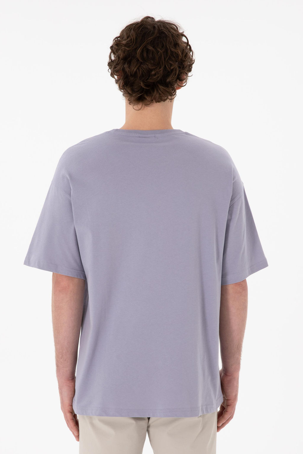 Erkek Oversize Fit Bisiklet Yaka Gri Ti__rt Sepette S_rpriz _ndirim - U.s. polo assn фото 6