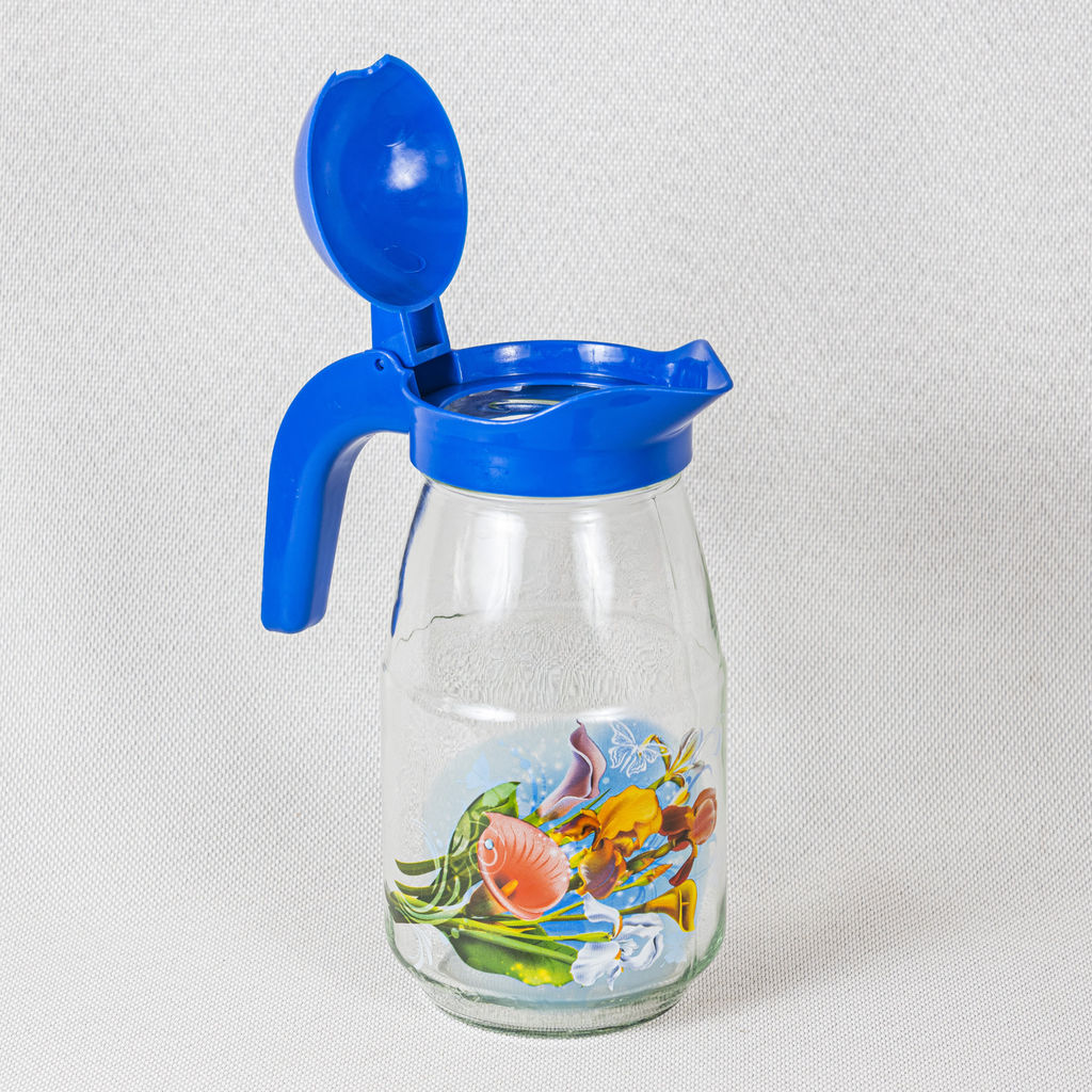 Набор 7пр (кувшин "Радуга" +6 стаканов) с деколью