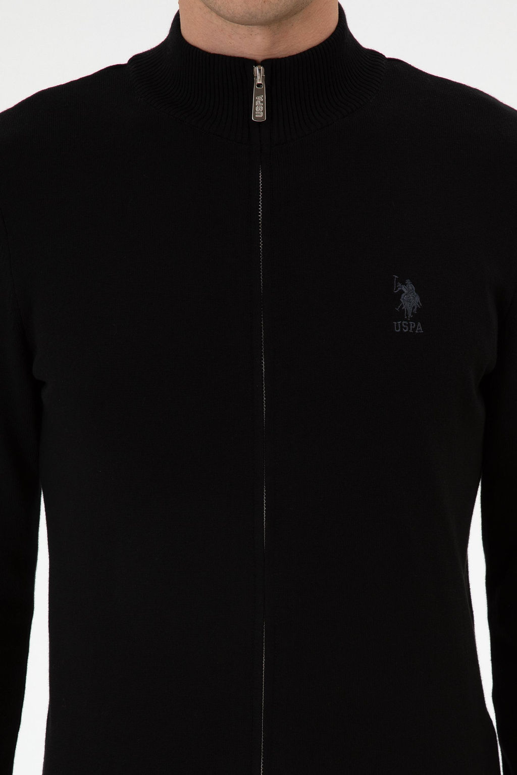 Erkek Slim Fit Siyah Triko H_rka - U.s. polo assn фото 13