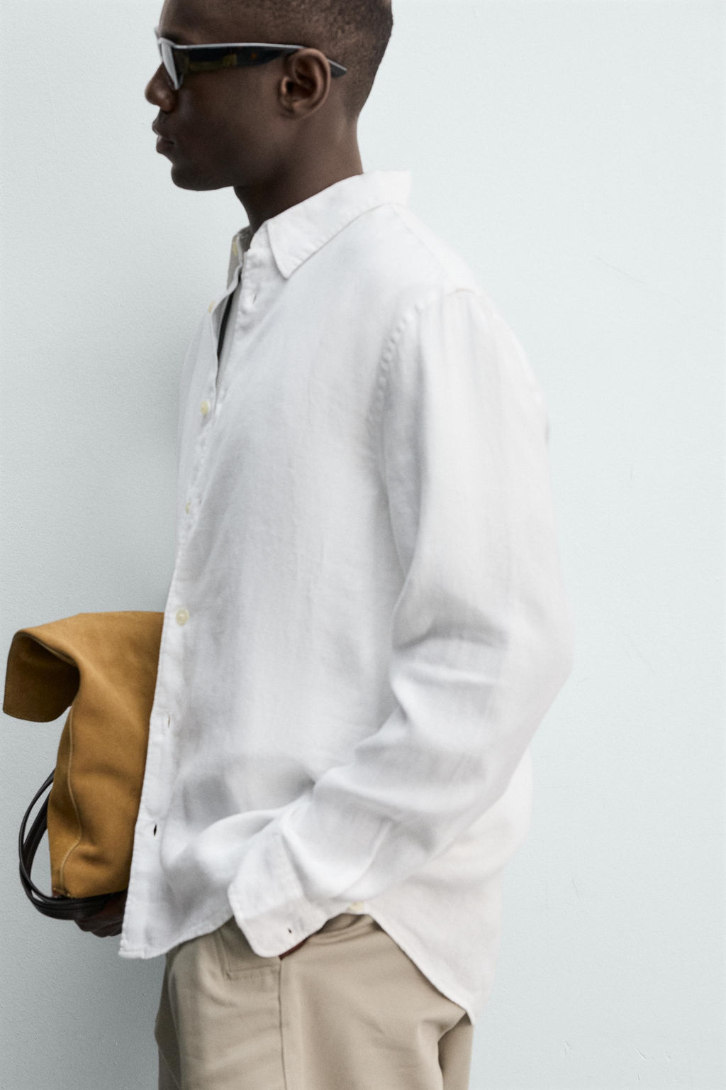 CAMISA REGULAR FIT 100% LINO / Blanco - Zara фото 6