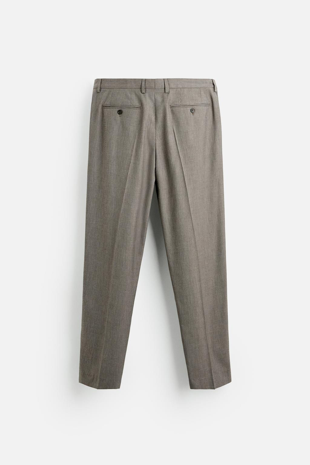 HOUNDSTOOTH SUIT TROUSERS - Zara фото 14