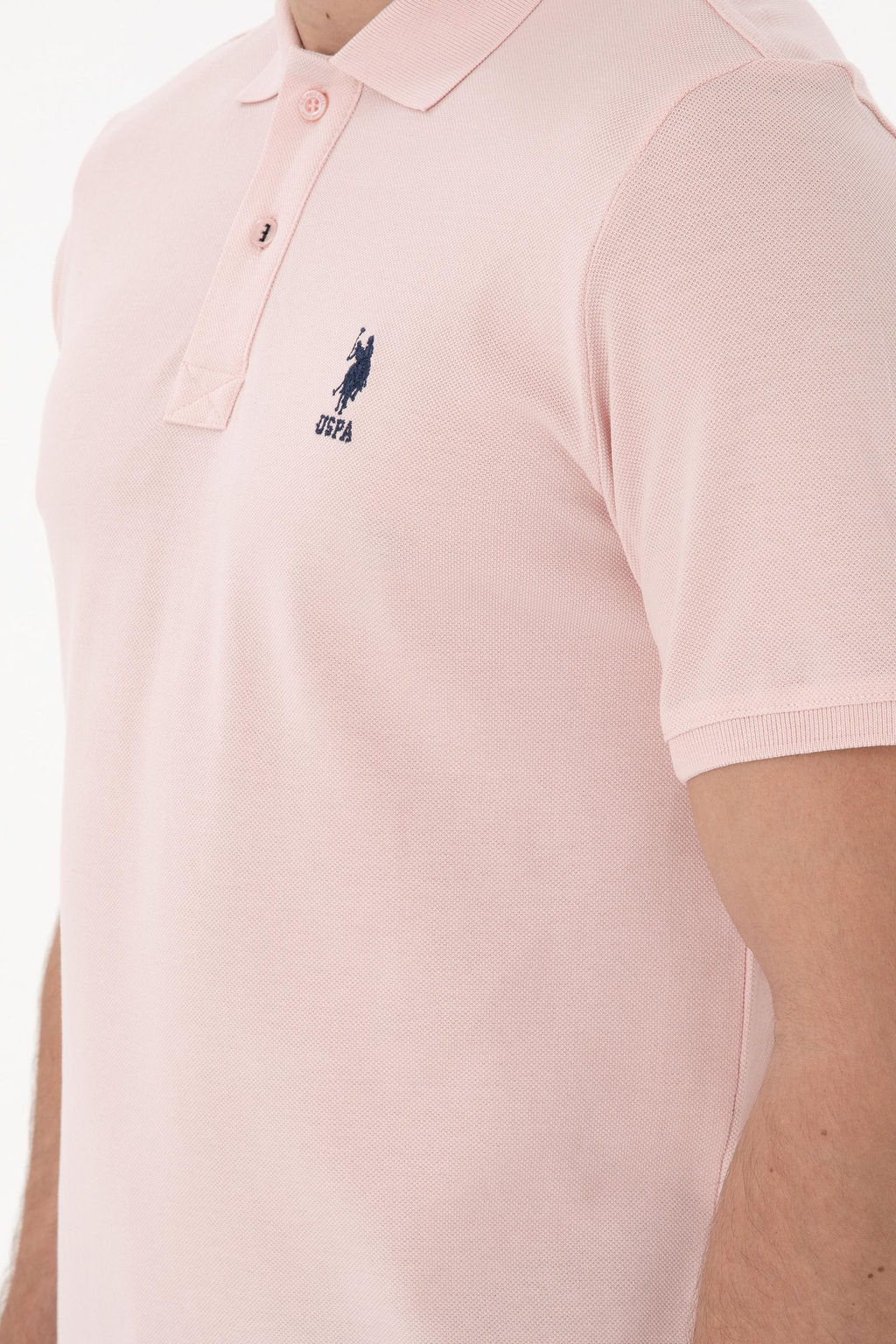 Erkek Slim Fit Polo Yaka Pudra Basic Ti__rt Sepette S_rpriz _ndirim - U.s. polo assn фото 7