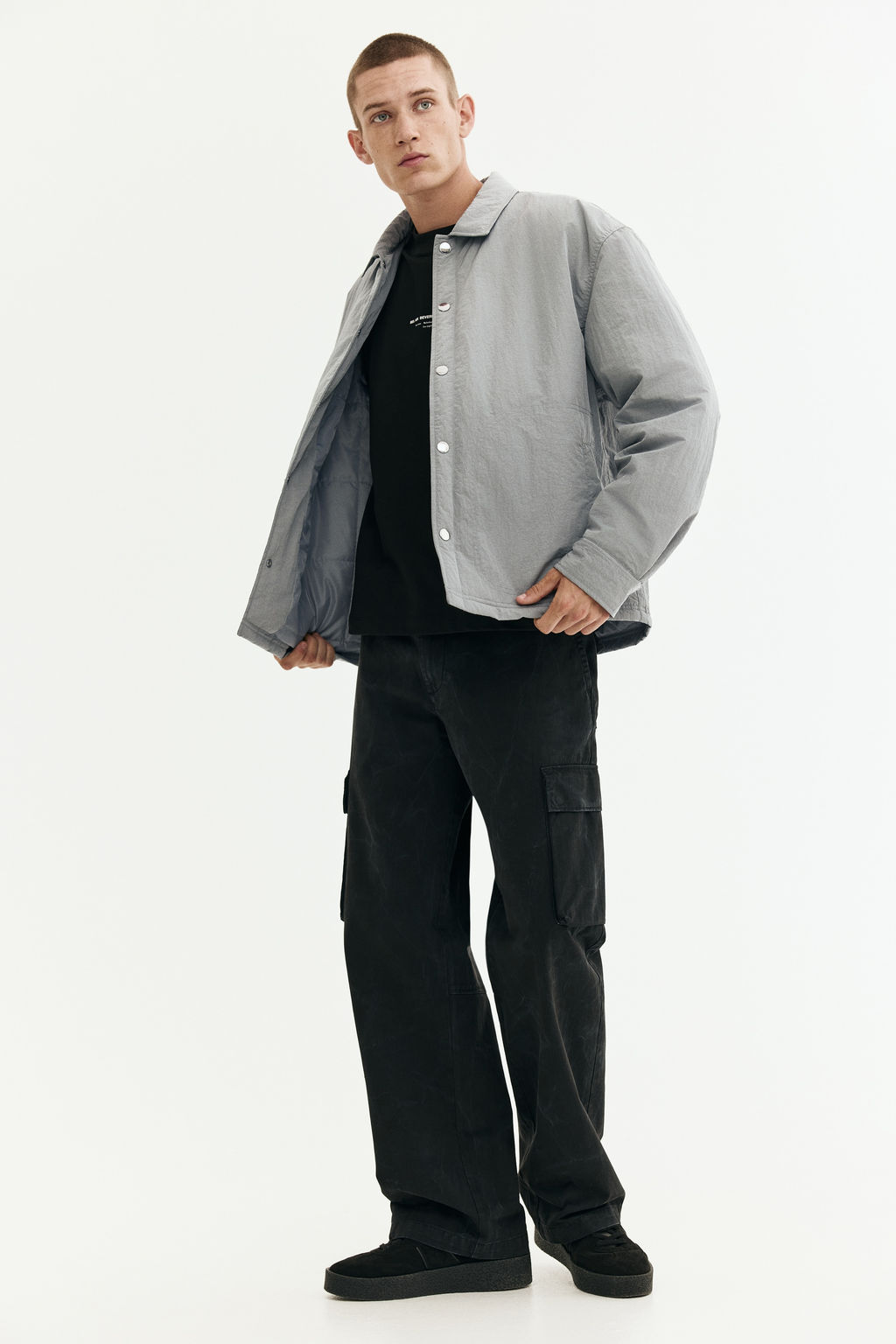Sobrecamisa de nailon acolchada Relaxed Fit - H&m фото 6