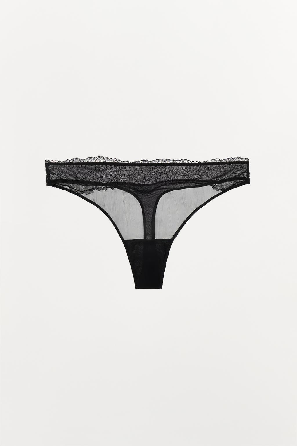VISCOSE LACE THONG - Zara фото 5