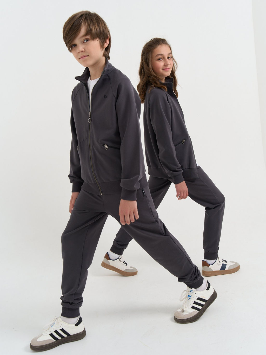 Костюм спортивный Темно-серый 7+ - Bungly фото 20