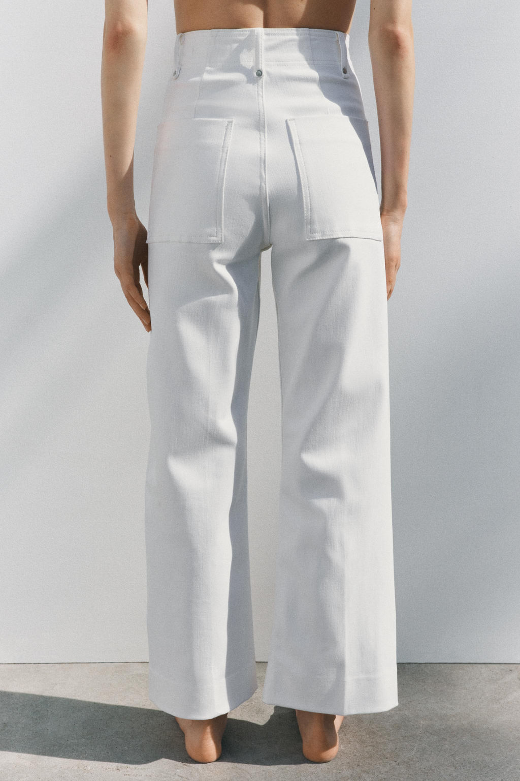 JEANS ZW COLLECTION TAILORED WIDE LEG HIGH-WAIST