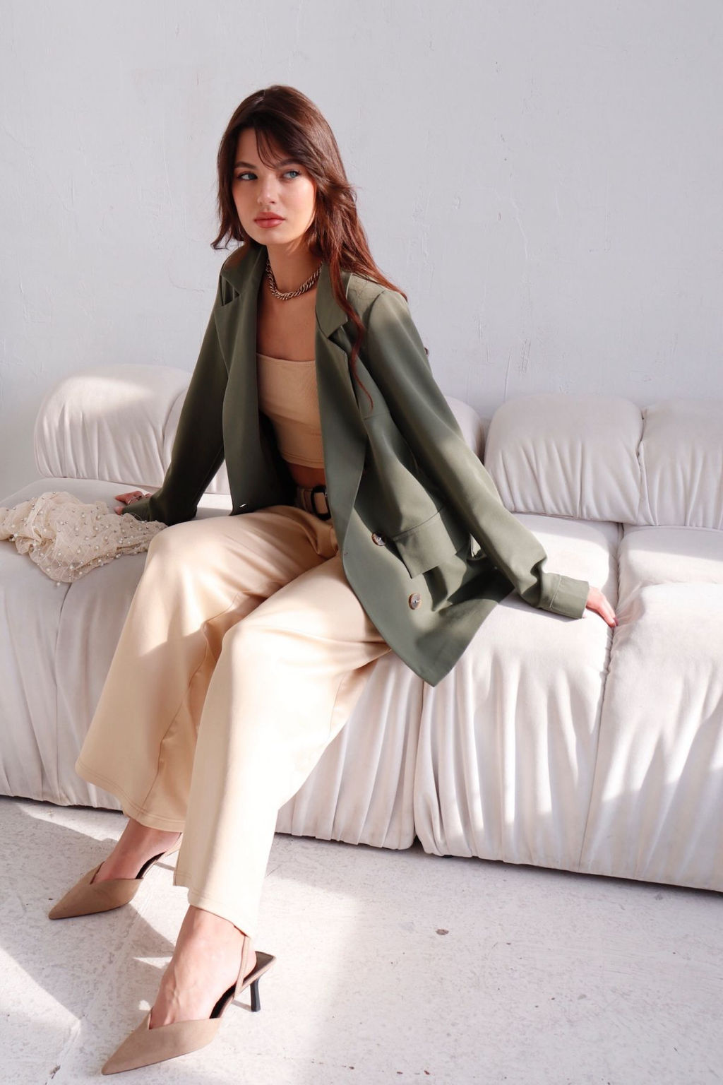 Двубортный жакет с английским воротником - Martichelli фото 20