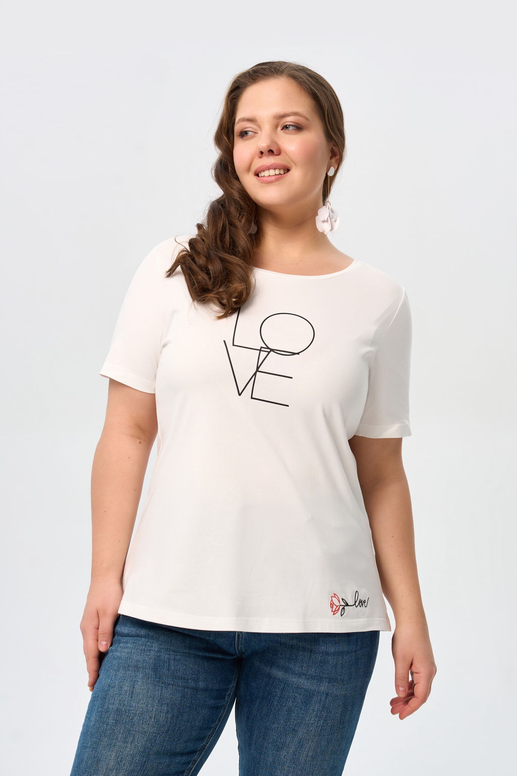 95% хлопок, 5% эластан футболка блуза