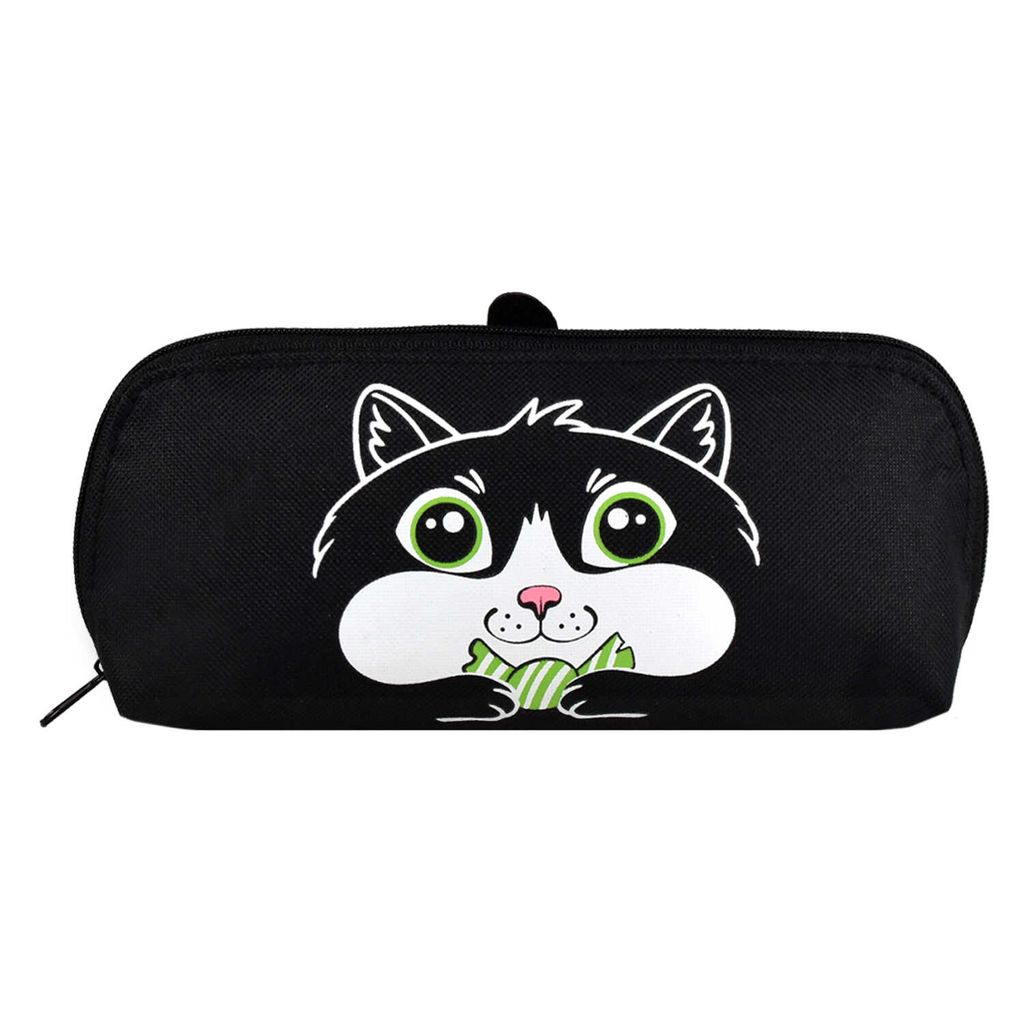 Пенал школьный, арт.58020/ 24 КОТ (без наполнения, 22x10x5,5 см, полиэстер, молния, шелкография, ПЭТ