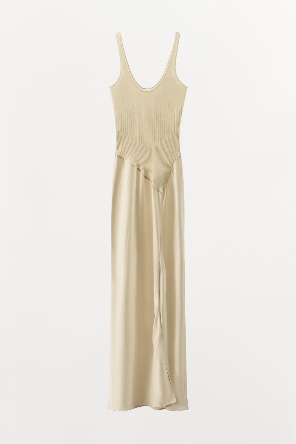 VESTIDO COMBINADO PUNTO / Crudo - Zara фото 4