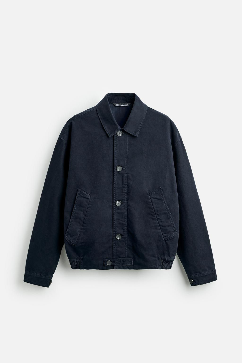 TEXTURED CANVAS JACKET - Zara фото 8